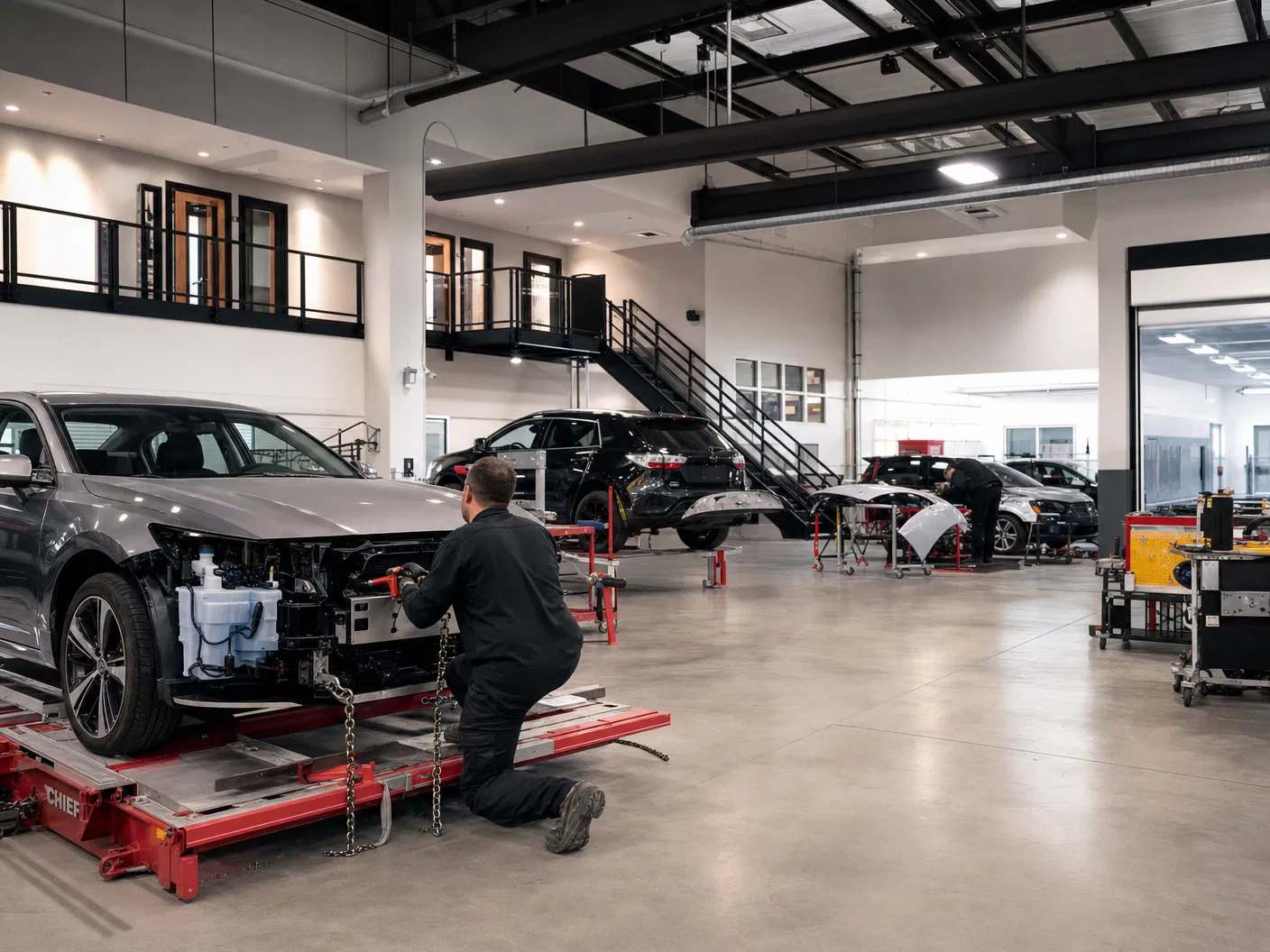 Professional automotive repair facility